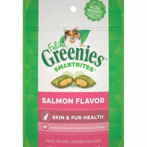 Greenies, Smart Bites Skin & Fur Cat Treats, Salmon, 2.1 oz.