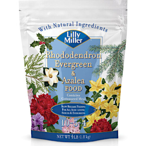 Lilly Miller 10-5-4 Rhododendron, Evergreen & Azalea Food, 4 lb.