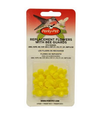 Perky-Pet, Yellow Replacement Flowers, 9 pk