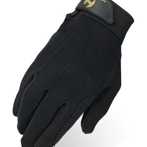 Heritage Gloves Cotton Grip Glove, Black