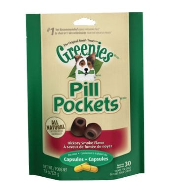 Greenies Pill Pocket Dog Treats, Hickory Smoked, 7.9 oz.