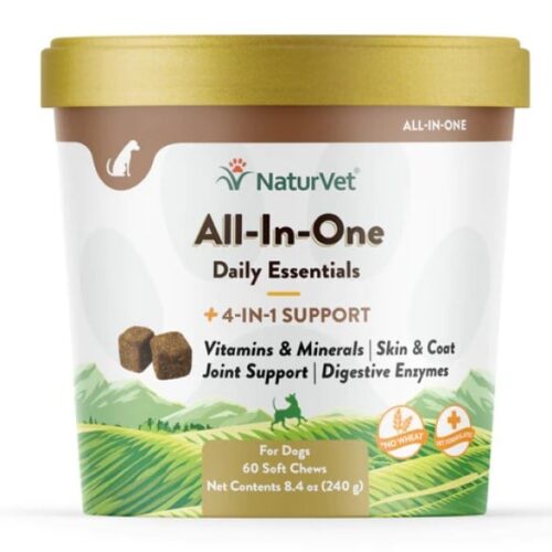 NaturVet, All-In-One Daily Essentials Soft Dog Chew, 60 ct