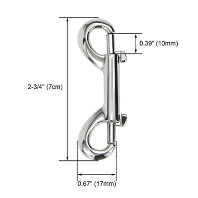 Metal Double Ended Bolt Snap Trigger Chain Diving Clips for Water Bucket Pet Feed Bucket Agricultural Equine Home Dog Leash Garage Use (2-3/4"... - Image 5