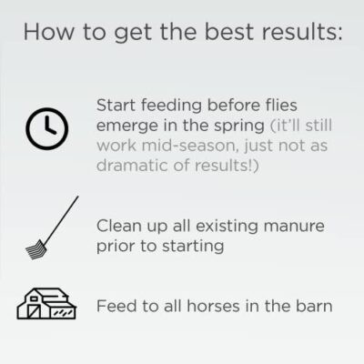Formula 707 MultiFly Feed-Thru Fly Control Pellets for Horses - Palatable & Safe Fly Population Reduction (5 lb Bucket - 91 Servings) - Image 4